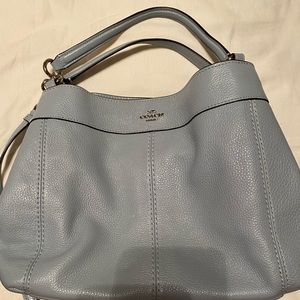 Coach small lexy shoulder bag light blue